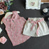 Summer children's set sleeveless vest and shorts two-piece set